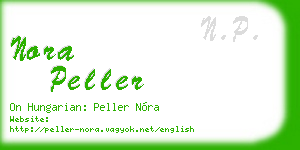 nora peller business card